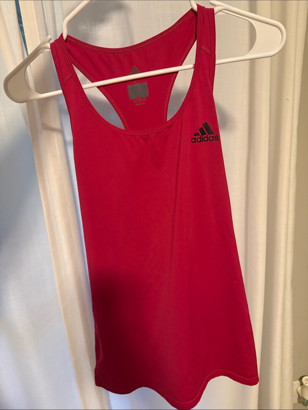 adidas Bright pink Racerback Athletic Tank
